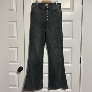 Boyish The Ricky Flare Button Fly High Rise Jeans